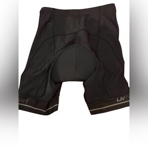 Liv Giant Brand Black Athletic Cycling Shorts with Padded Seat